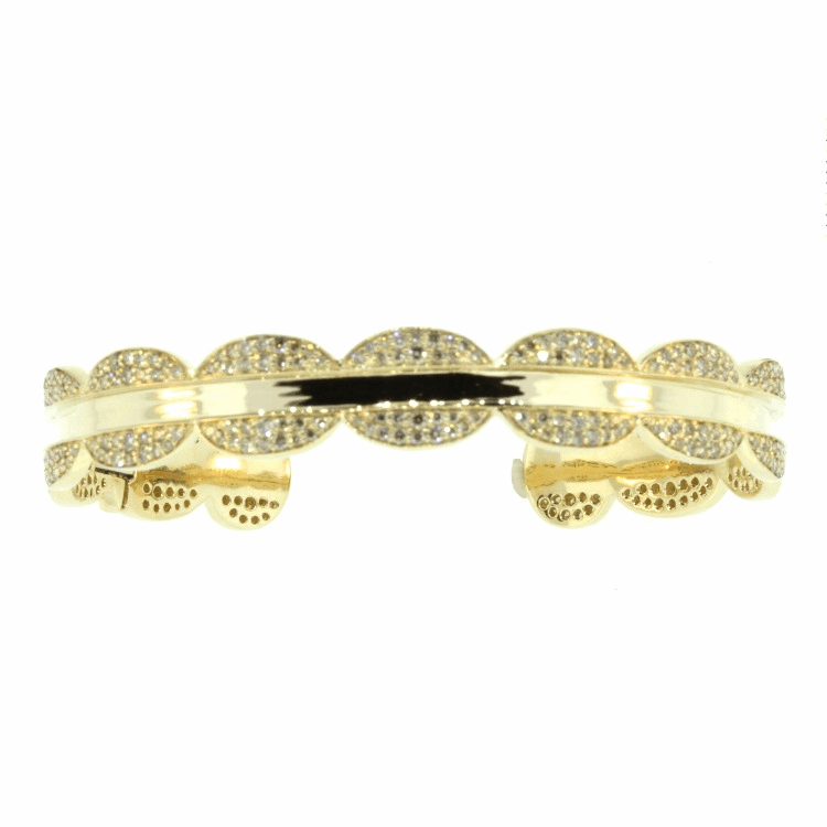 Hinged Cuff Gold Bracelet Hinged Cuff Gold Bracelet