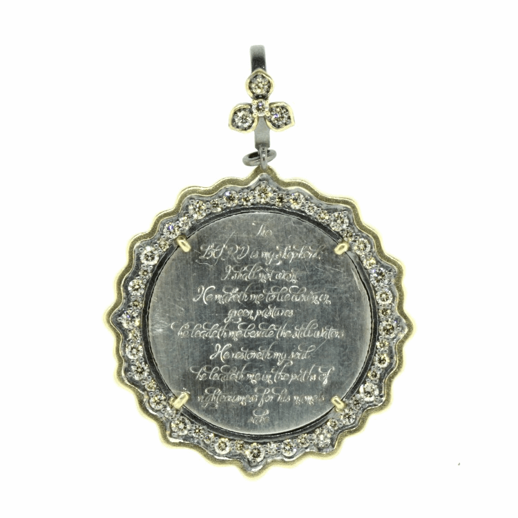 Love Token Engraved With Psalm 23 | Cynthia Ann Jewels