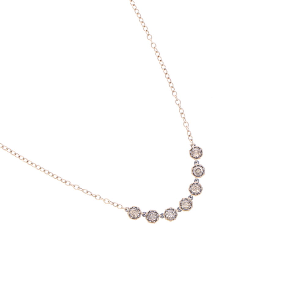 Image 2 for Diamond Bar Necklace 18"