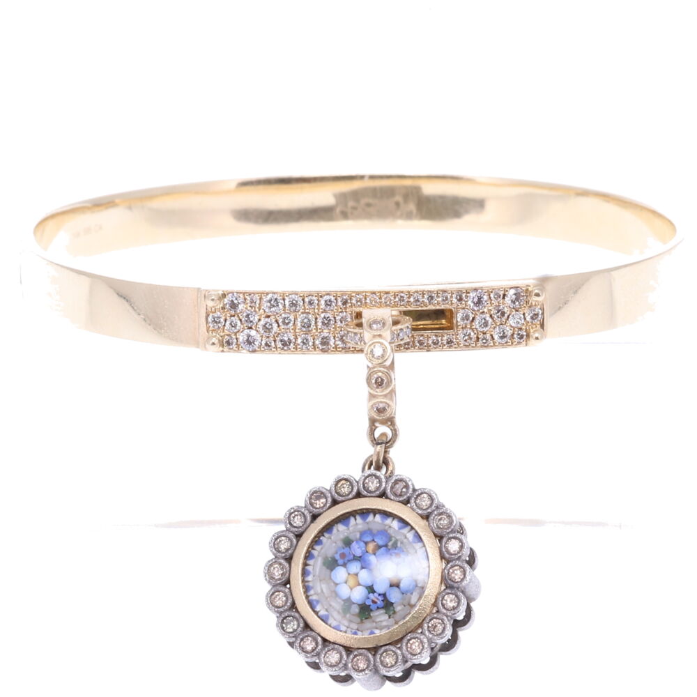 Image 2 for Pave Diamond Hinged Display Bracelet