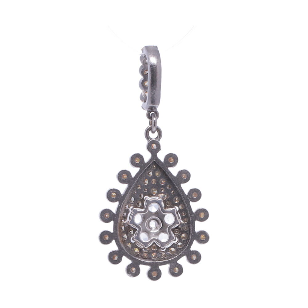 Image 2 for Rose Cut Diamond Flower with Pave Diamond