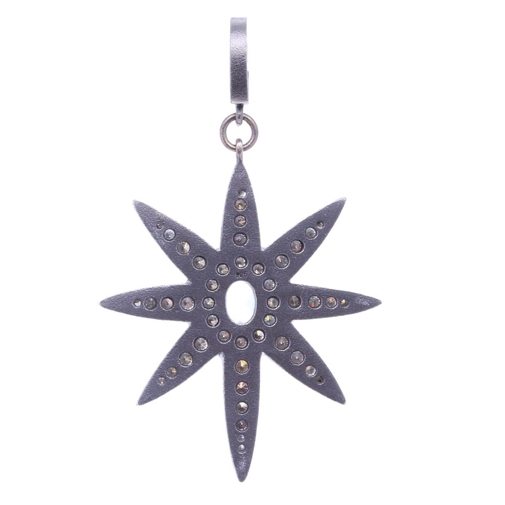 Image 2 for Large North Star Moonstone Pendant