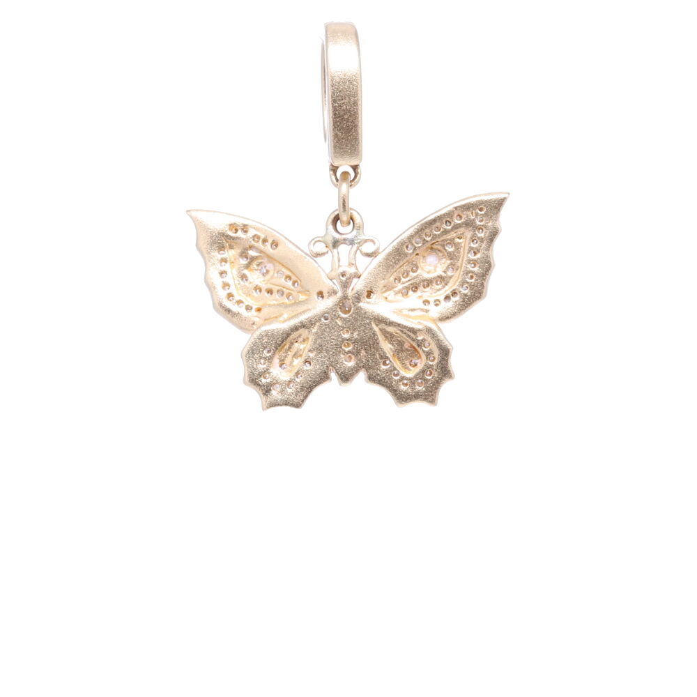 Image 2 for Butterfly Pendant Yellow Gold