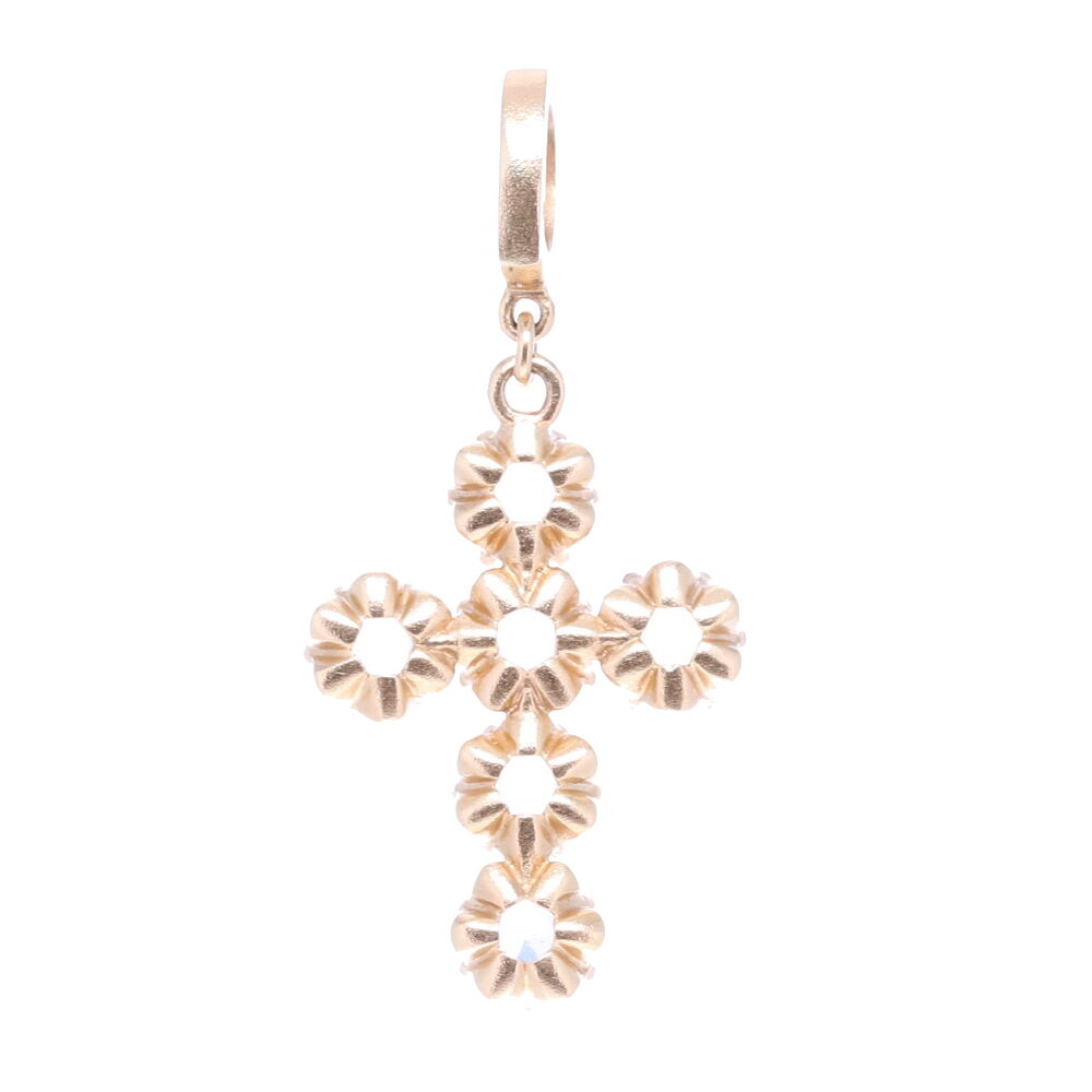 Image 2 for Rose Cut Diamonds Cross Pendant