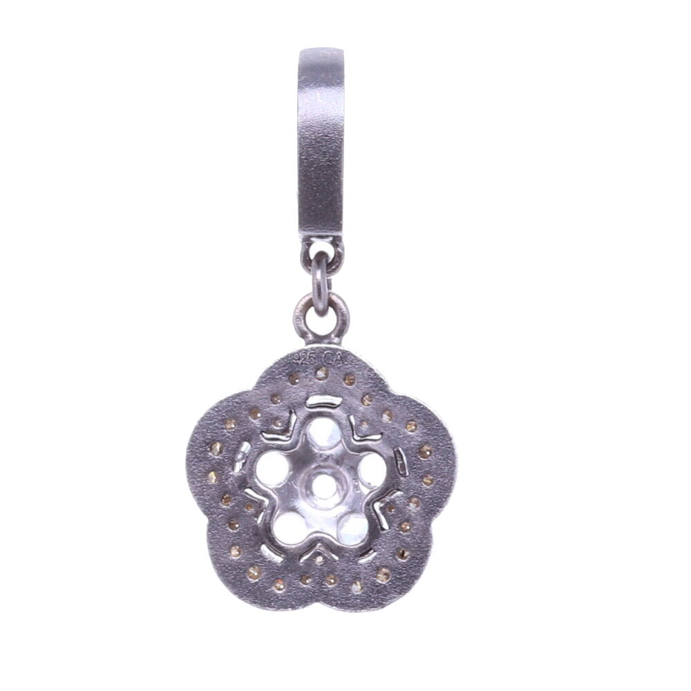 Image 2 for Rose Cut Diamond Flower Pendant