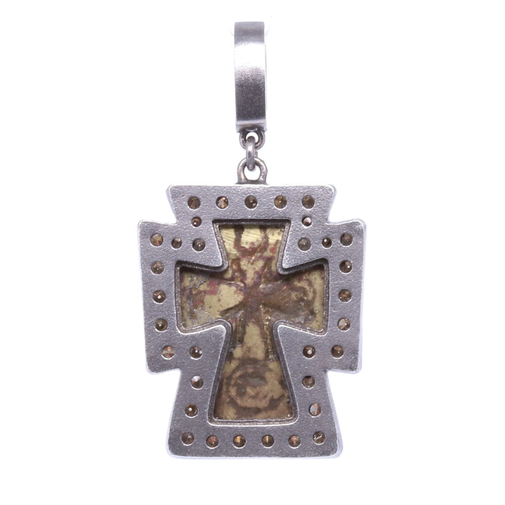 Image 2 for Antique Russian Orthodox Cross Pendant