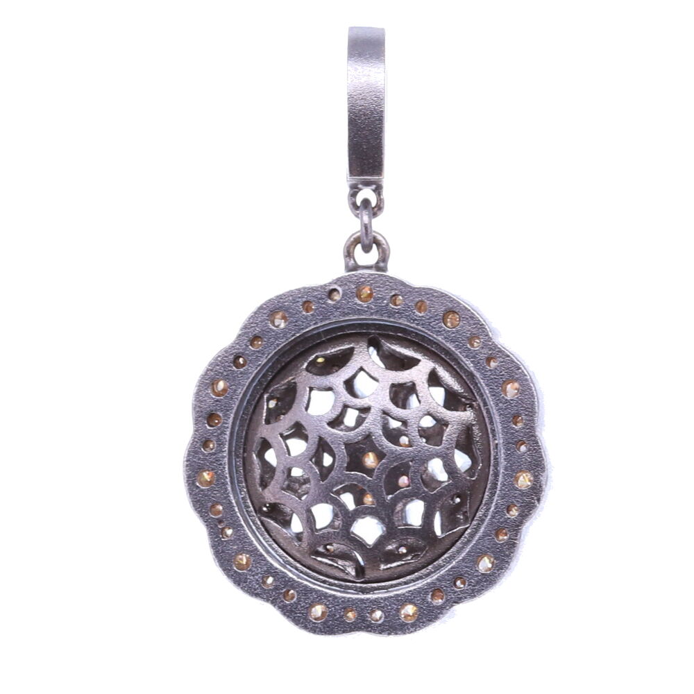 Image 2 for White Sapphire Bloom Pendant