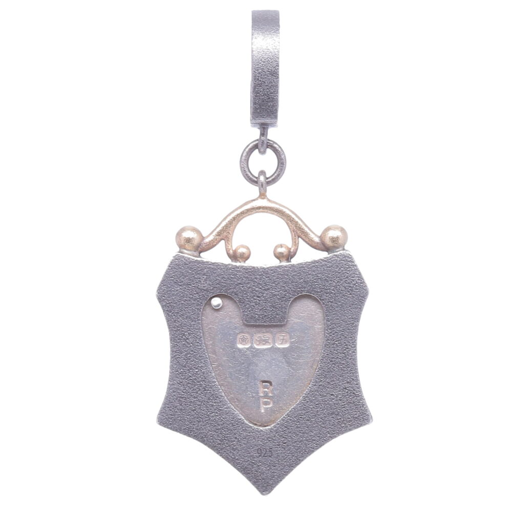 Image 2 for Small Vintage English Padlock Heart Shield
