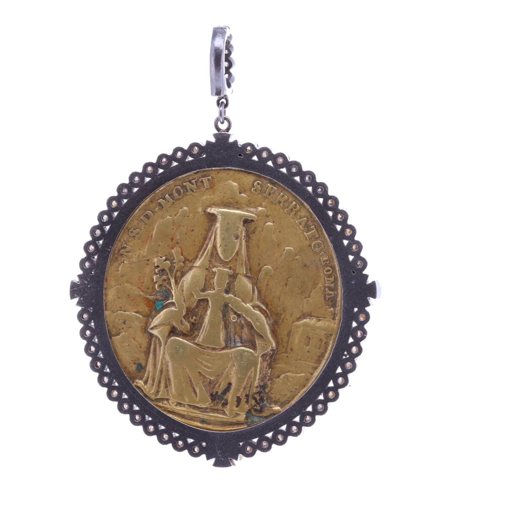 Image 2 for Spanish St. Benedict and the Lady of Montserrat