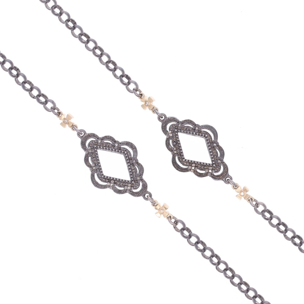 Image 2 for Scalloped Abstract Chain with Crosses