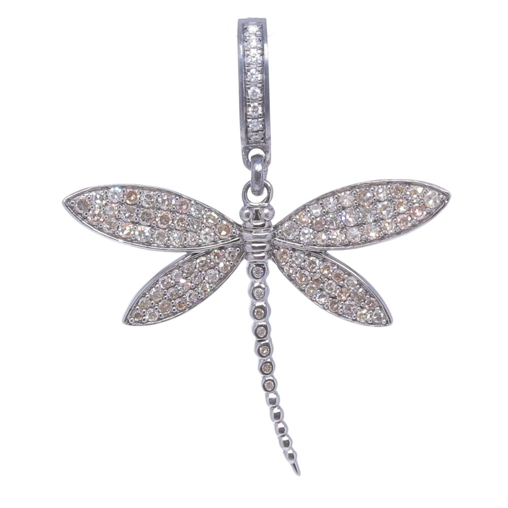 Image 2 for Dragonfly Diamond Pendant