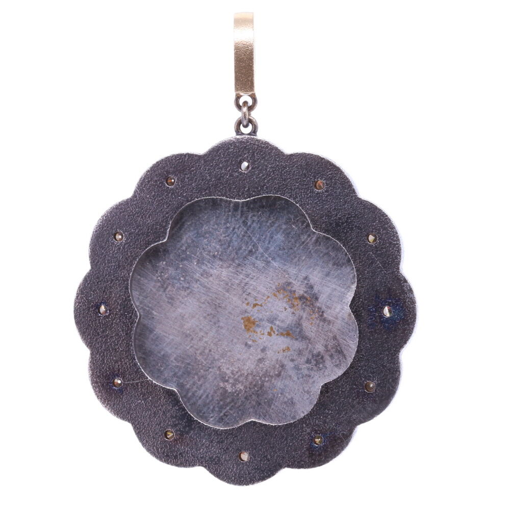 Image 2 for Antique Sterling Fleur De Lis Pendant