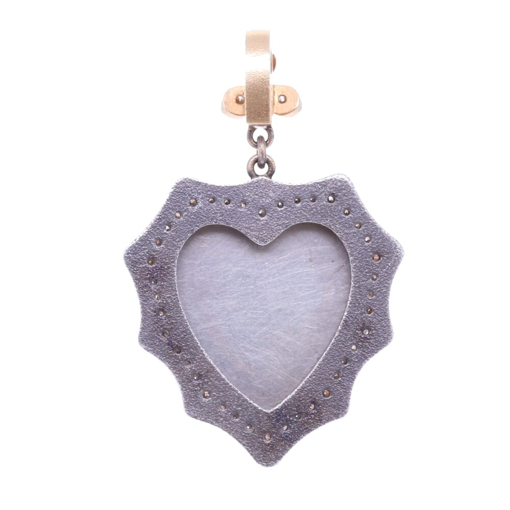 Image 2 for French Notre Dame Heart Pendant