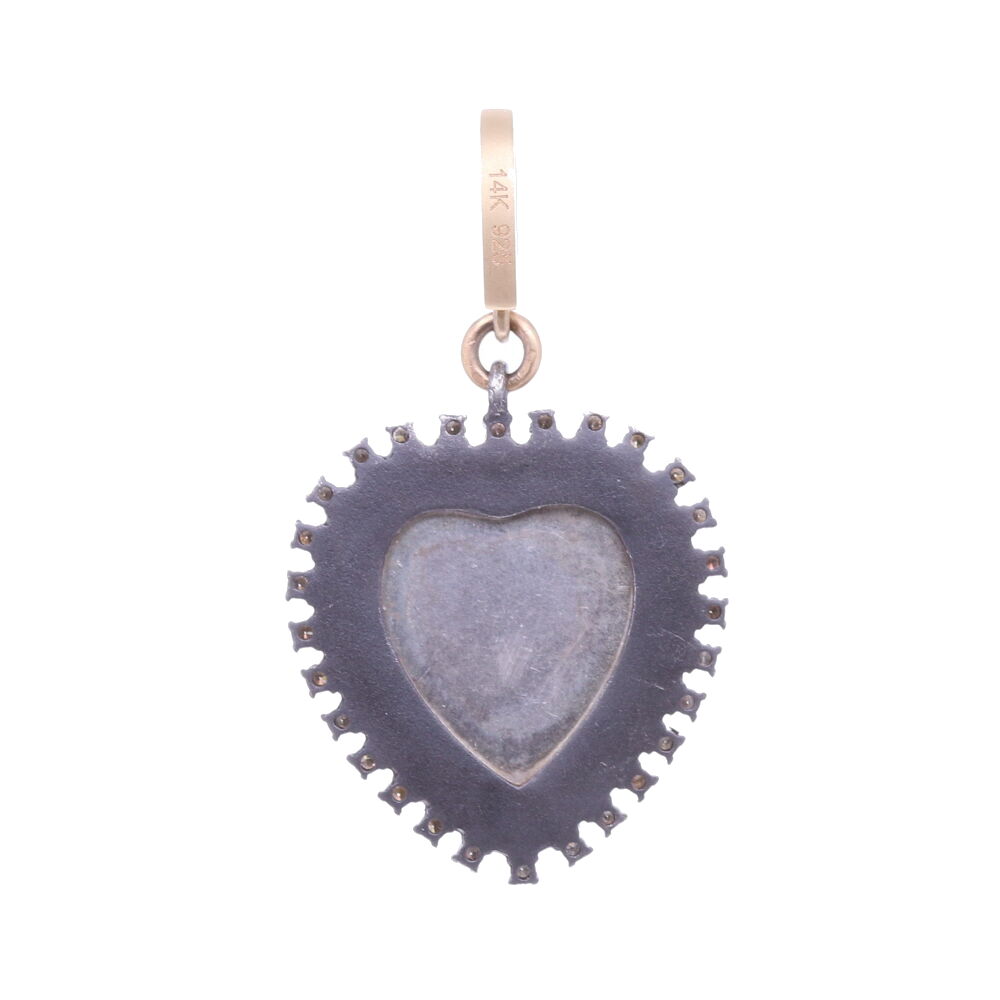 Image 2 for St.Christopher "The Gentle Giant In The River" Heart Pendant