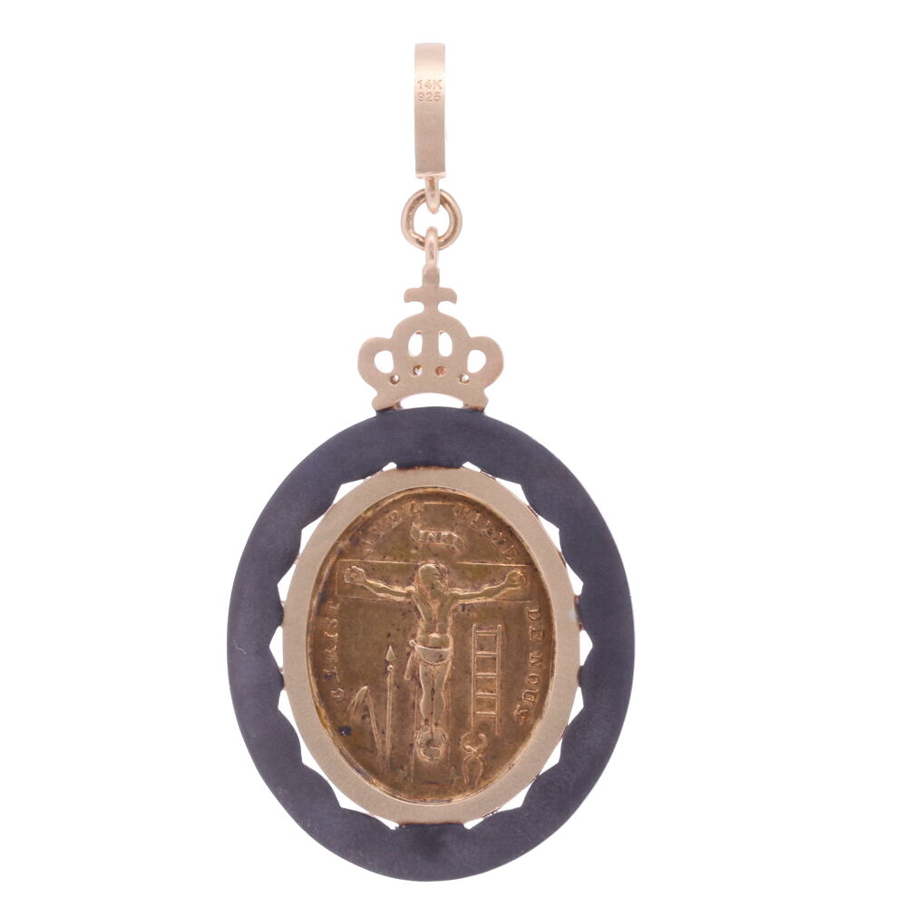 Image 2 for Sacred Heart with Cherubs Pendant