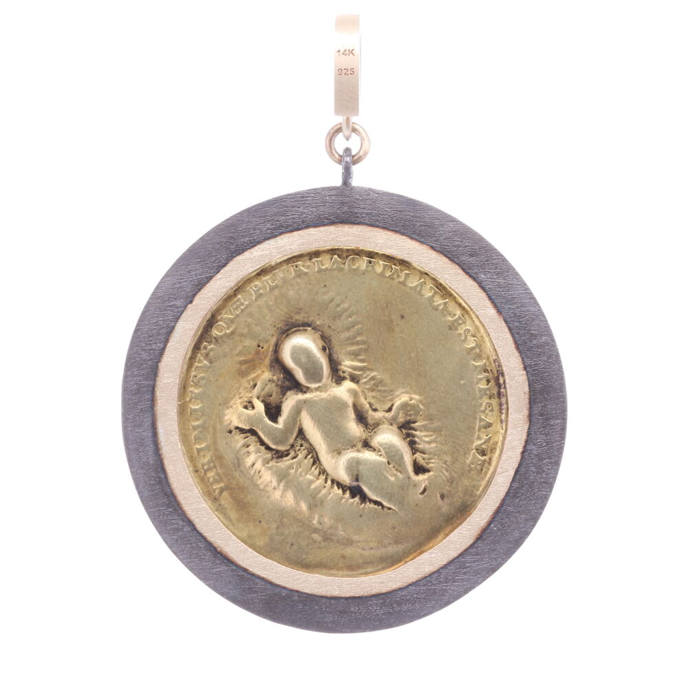 Image 2 for Antique Brass Nativity Scene