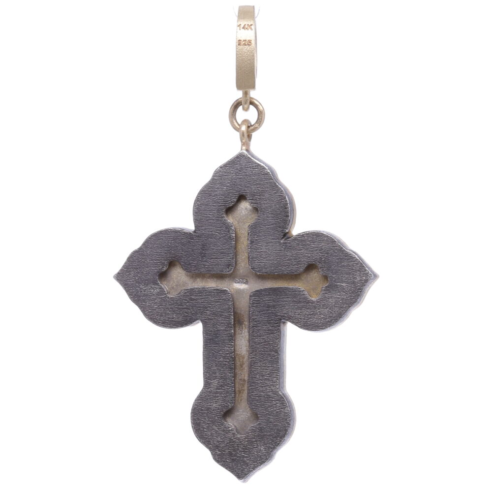 Image 2 for Italian Grand Tour Red Chi Rho Micro Mosaic Cross