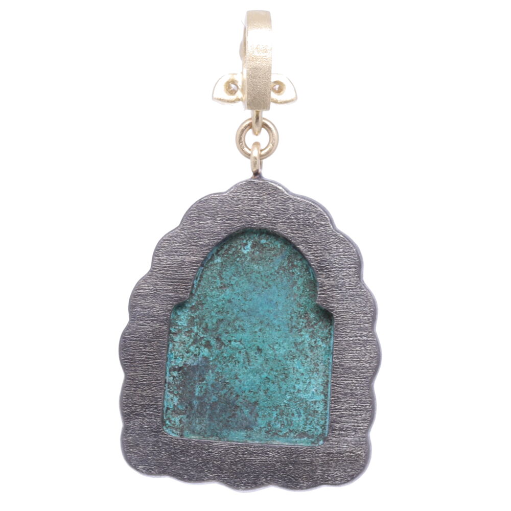 Image 2 for 15th Century Pendant Icon of Jesus