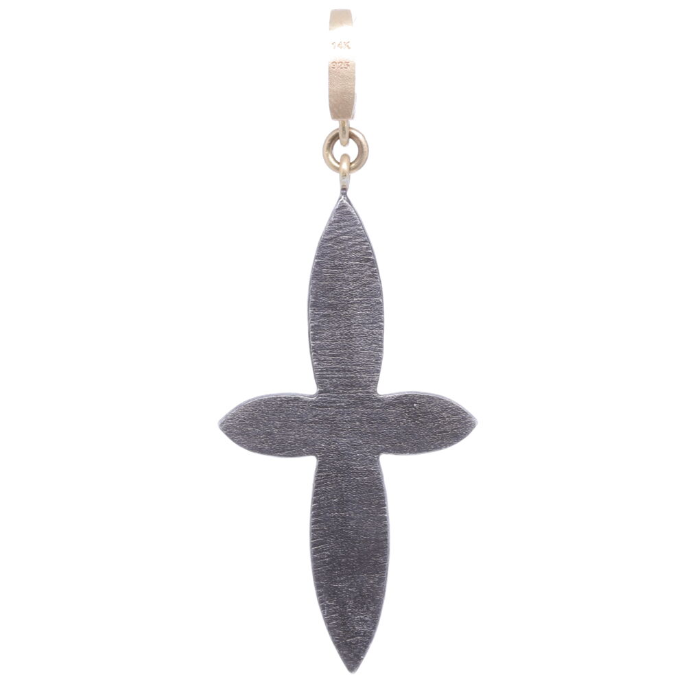 Image 2 for Large Classic Diamond Cross Pendant