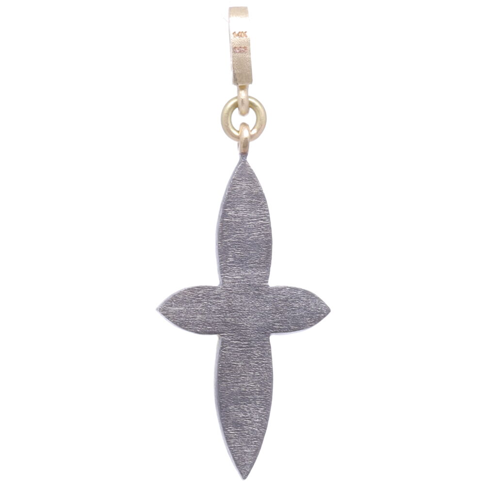 Image 2 for Small Classic Pave Diamond Cross Pendant