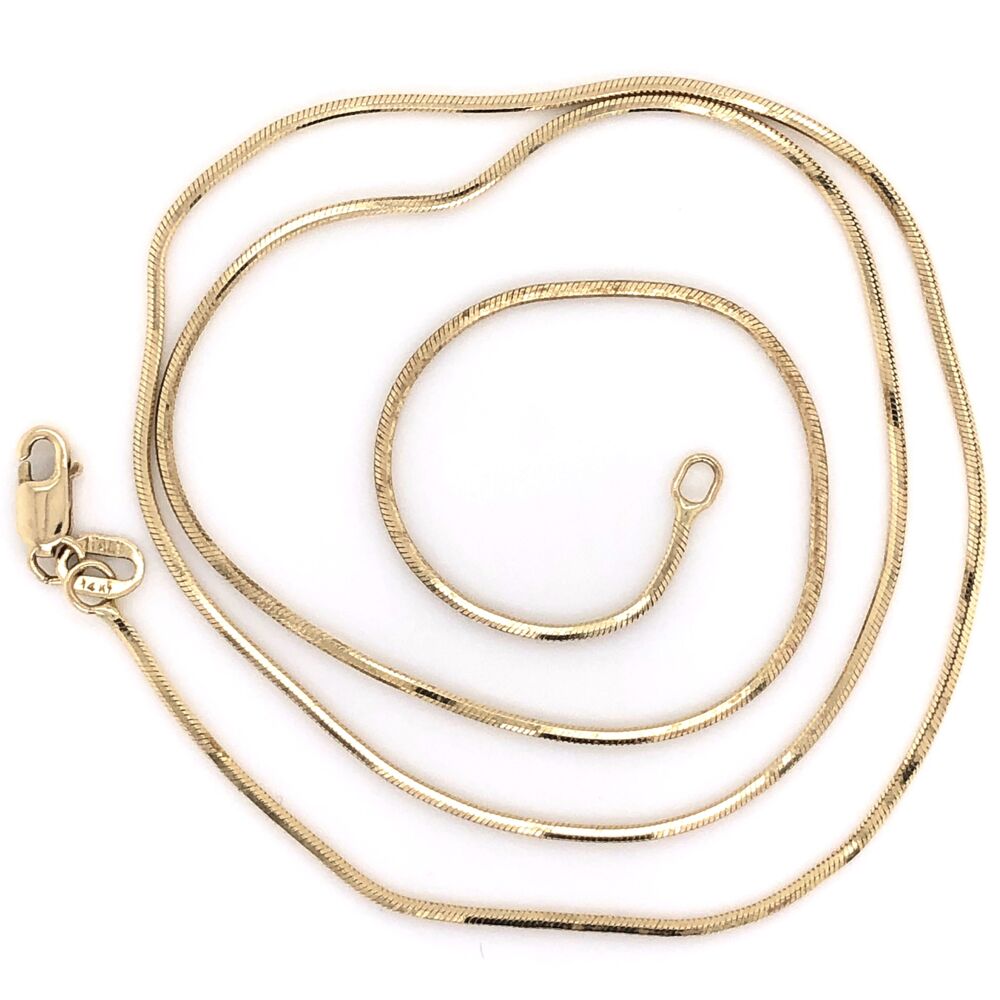 14K Yellow Gold Snake Chain 4.8g, 18"