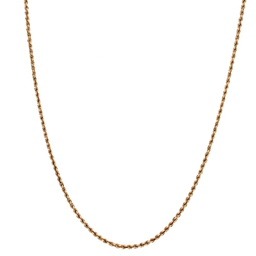 Image 2 for 14K Yellow Gold Rope Chain 5.2g, 22"