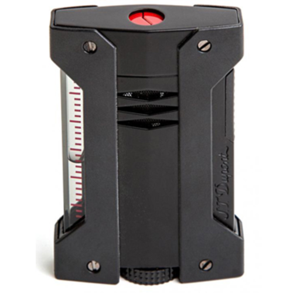 Shockproof, lightweight, and capable of working at high-altitude, the Defi Extreme is the go-everywhere lighter. Comfortable in the hand, but built like a tank, the Extreme will handle all you can throw at it.<div><span style="font-size: 1.2rem;"><br></span></div><div><ul><li><span style="font-size: 1.2rem;">Measures: 2.7" Tall x 1.75" Wide x 0.55" Thick (inches)</span></li><li><span style="font-size: 1.2rem;">Weighs: 2.9 ounces</span></li><li><span style="font-size: 1.2rem;">Single torch blue flame</span></li><li><span style="font-size: 1.2rem;">One-Step thumb ignition</span></li><li><span style="font-size: 1.2rem;">Large side fuel level viewing window</span></li><li><span style="font-size: 1.2rem;">Uses Butane</span></li><li><span style="font-size: 1.2rem;">Easy Butane Refill and Flame Adjuster</span></li><li><span style="font-size: 1.2rem;">Soft diamond head body grip</span></li><li><span style="font-size: 1.2rem;">Classic ergonomic shape</span></li><li><span style="font-size: 1.2rem;">Outside bumper to protect the case, Inner trap and grip</span></li><li><span style="font-size: 1.2rem;">Works up to 11,000ft/3,500m and -10C/+40C temp</span></li><li><span style="font-size: 1.2rem;">Model #21400</span></li></ul></div> S.T. Dupont Defi Extreme Matte Black Torch Lighter