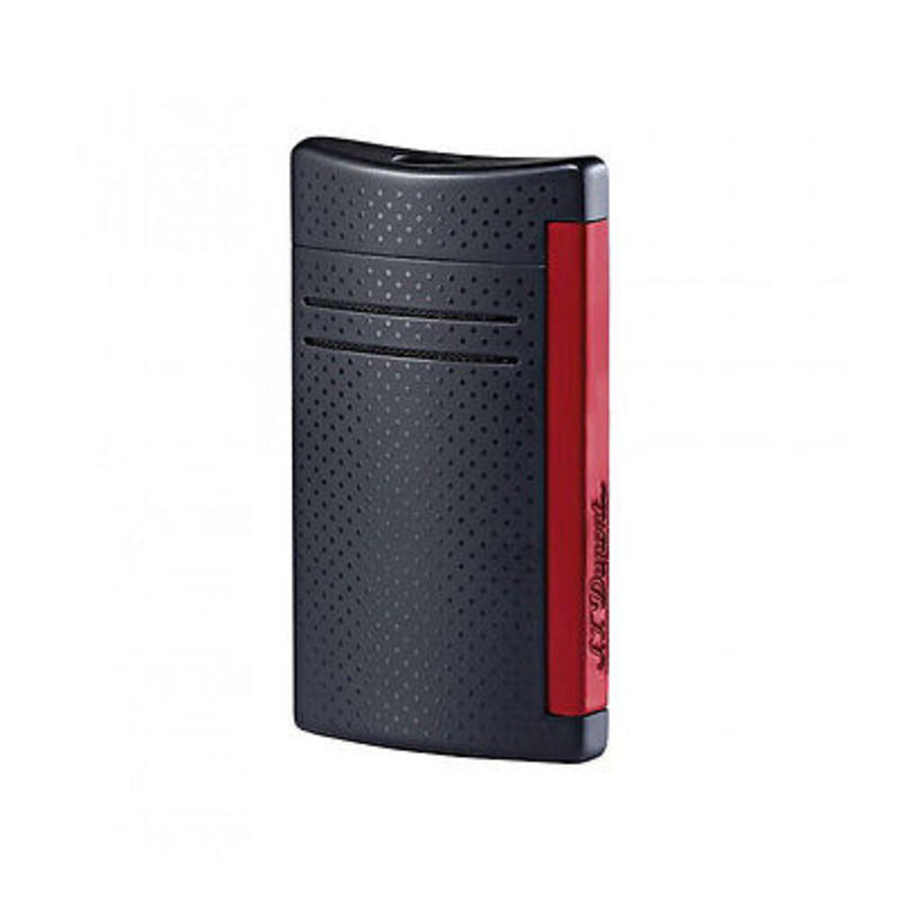 Item 20160N. S.T. Dupont MaxiJet Torch Lighter with Punched Affect. We are an authorized S.T. Dupont dealer. Color: Matte Black Body. Fuel gauge on the side of the lighter. S.T. Dupont MaxiJet Lighter Matte Black Punched, 20160N