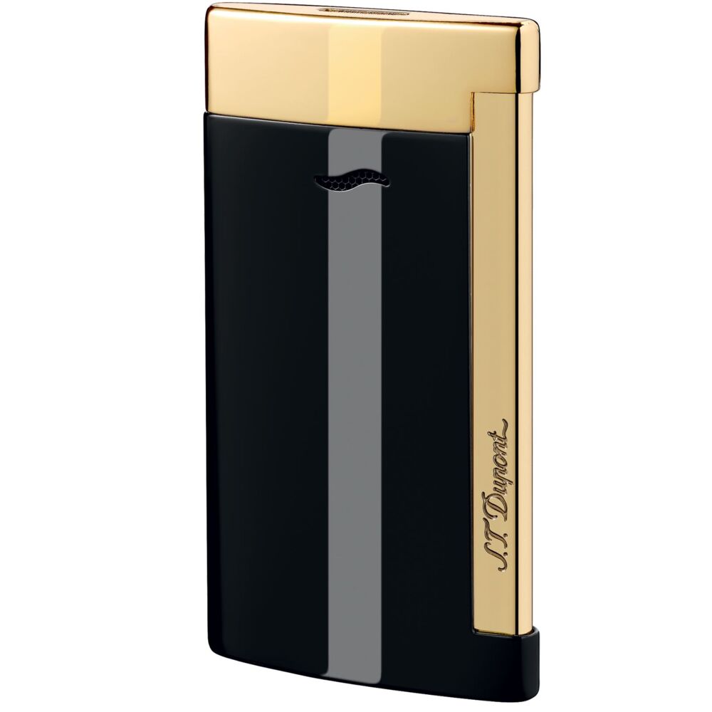Buy S.T. Dupont Lighter Slim 7 Black & Gold Finishes 27708 S.T. Dupont Lighter Slim 7 Black & Gold Finishes 27708