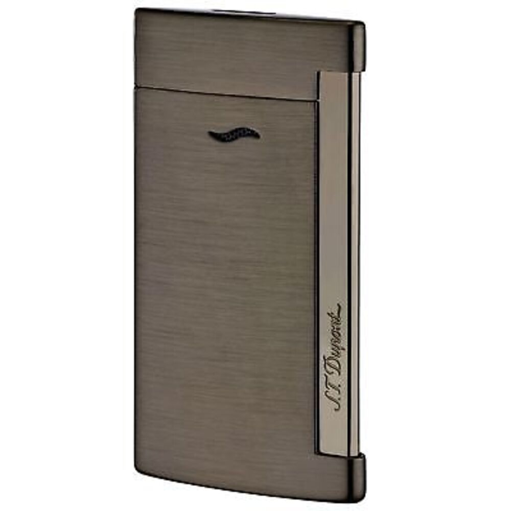 S.T. Dupont Slim 7 Full Brushed Gunmetal lighter 27712 (027712). S.T. Dupont Slim 7 Full Brushed Gunmetal lighter 27712