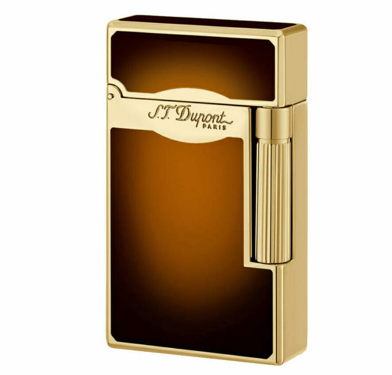Image 2 for S. T. Dupont "Le Grand" with combi flame Chinese lacquer brown # 23012