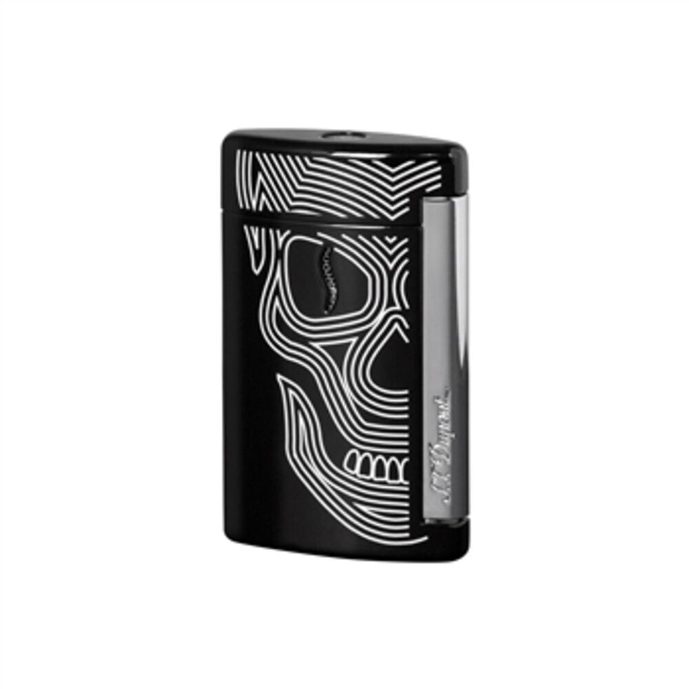 S.T. Dupont Lighter - MiniJet Black Skulls - 10511
A streamlined, elegant and contemporary design. Its very powerful jet flame allows an efficient lighting in all conditions. Its very light weight makes it a portable product. Simple and ergonomic to use. A window indicates the exact gas level.
- Brand New in Original Box
- Streamlined, Elegant & Contemporary Design
- Simple & Ergonomic use.
- A Window Indicates the Exact Gas Level
- Lacquer & Chrome Finish
- Warranty Card & Original Paperwork S.T. Dupont Lighter - MiniJet Black Skulls - 10511