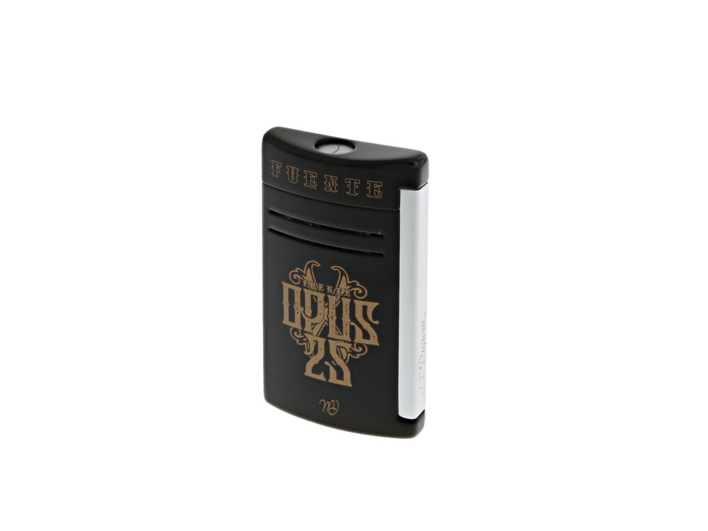 <p>Next year marks the 25th anniversary of OpusX and there will be a variety of accessories to mark the occasion. As was the case with the 20th anniversary of the brand, multiple companies will make accessories for the anniversary, the first of which will come from S.T. Dupont. This will mark the fifth time S.T. Dupont has created accessories for the OpusX brand.</p> S.T. Dupont Maxijet FUENTE Lighter Black & Gold