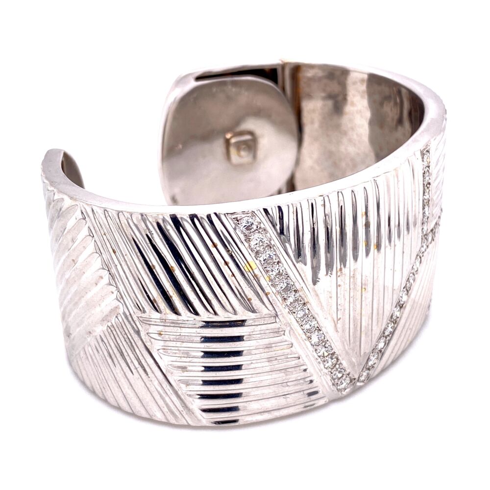 Image 2 for Wide Diamond Cuff