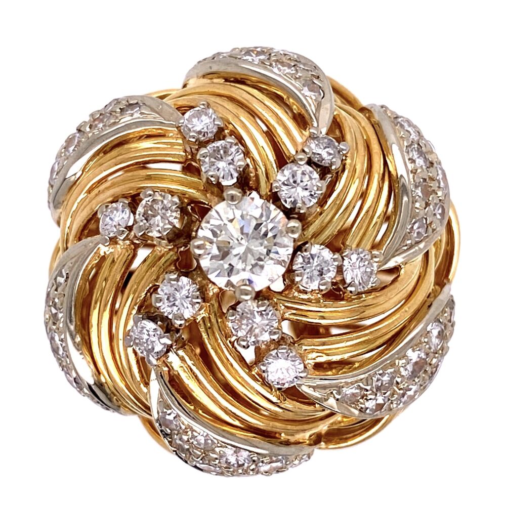 Image 2 for 18K WG Large Dome Diamond Ring 2.65tcw 14.6g, s