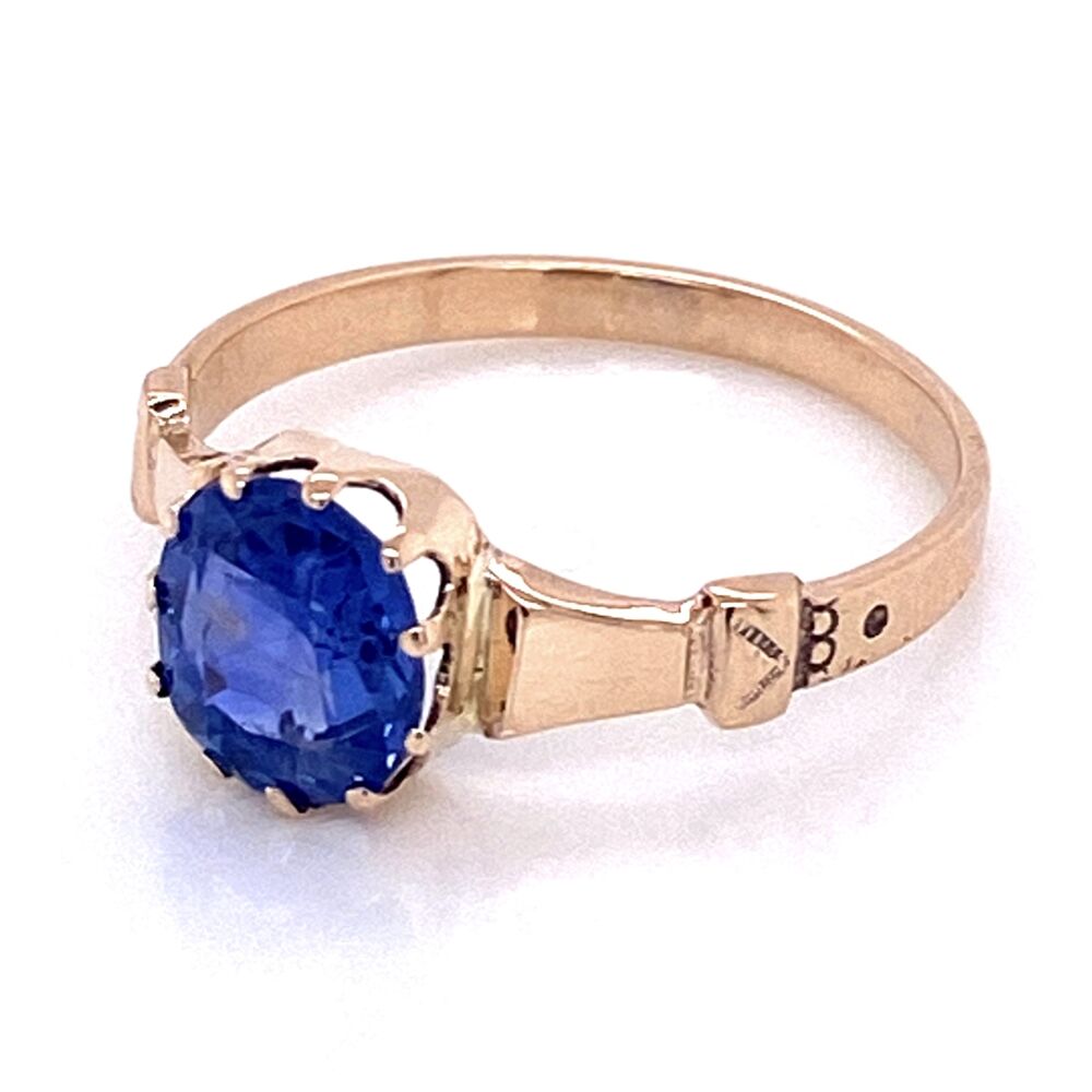 Image 2 for 9K Victorian 1.51ct NO HEAT Sapphire Ring