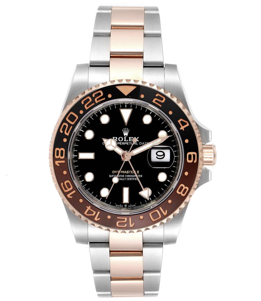 Image 2 for Rolex GMT Master II ROOTBEER Steel Everose Gold Mens Watch