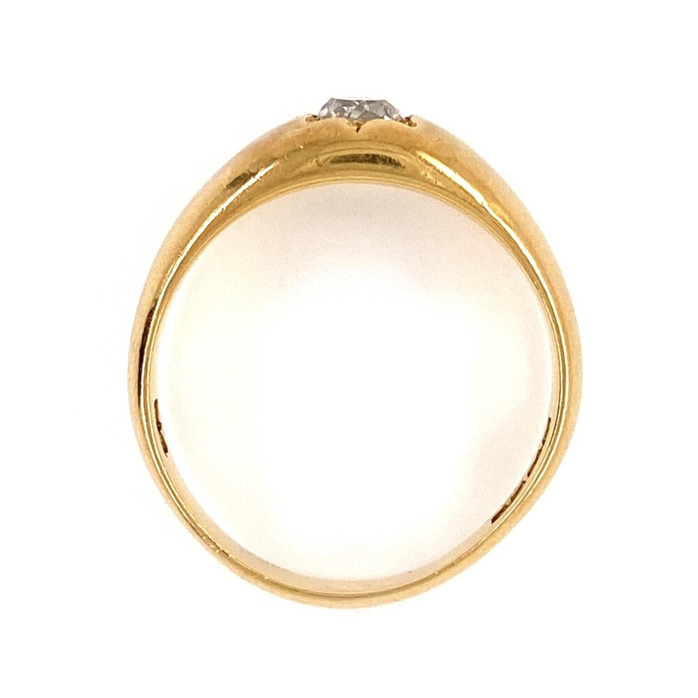 Hallmarks for London, c1916<div style="position: initial; margin: initial;"><span style="font-size: 16.8px; position: initial; margin: initial;">https://youtu.be/Yl3nrBp6Rn4</span><br style="position: initial; margin: initial;"></div> 18K Yellow Gold Heavy Solitaire Ring with .50ct Old Cut Diamond, 7.1g