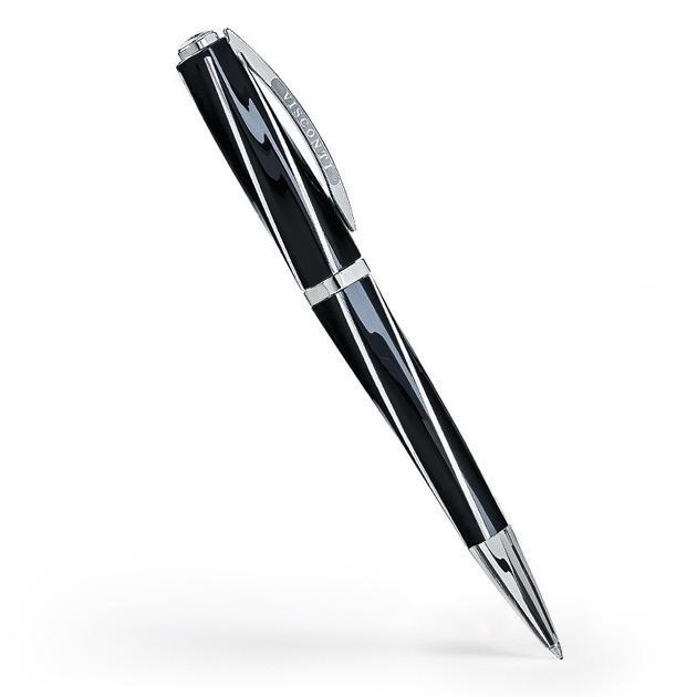 A writing instrument that changes the traditional design rules of pen-making. The Divina collection was inspired by three distinctive elements: the Golden Ratio, the Pentagon and the Nautilus. In the Divina pen, the cap and barrel have perfect golden ratio proportions, revealing an ergonomically adjusted pentagon shape Visconti Divina Ballpoint Pen - Black