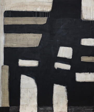 With spirit and enthusiasm, this acrylic wall art is filled with action and expression. Featuring a composition of black and white, Enigma #18 represents artist Loren Yagoda’s aspiration to stimulate and explore emotions. Enigma #18