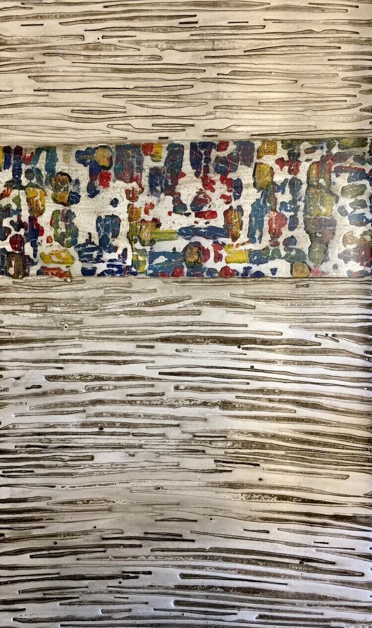 This beautiful wall art by Kathleen Hope is reflective of the beauty of life’s unpredictability. Wonderfully open to interpretation, Tapestry transcends stylistic boxes and represents a bold foray in contemporary art. Tapestry