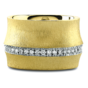 Image 2 for Bamboo Ring With Diamonds