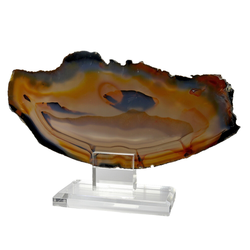 <span></span><span style="font-family: "EB Garamond";">Agate Slice On Acrylic Screw-in Stand -Colorful With Distinct Marron Bands</span> Agate Slice On Acrylic Screw-in Stand -Colorful With Distinct Marron Bands