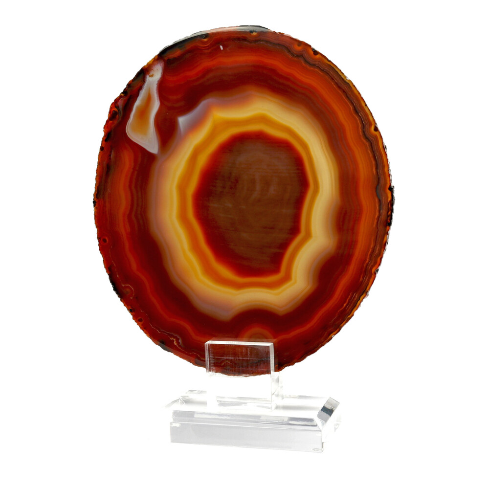 <span></span><span style="font-family: "EB Garamond";">Agate Slice On Acrylic Screw-in Stand -Carnelian Sun</span> Agate Slice On Acrylic Screw-in Stand -Carnelian Sun