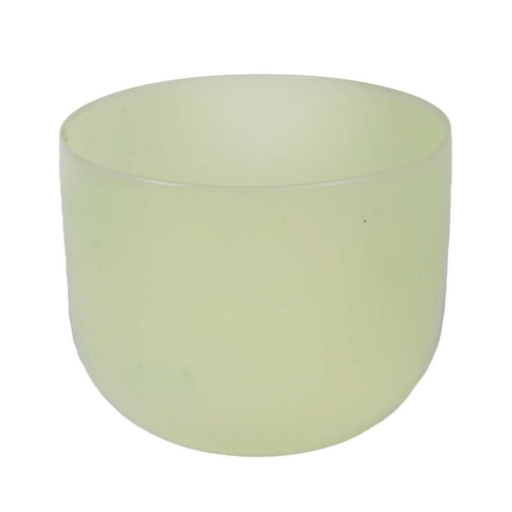 Image 2 for 8" Gem Infused Quartz Singing Bowl Note G Perfect Malachite A03