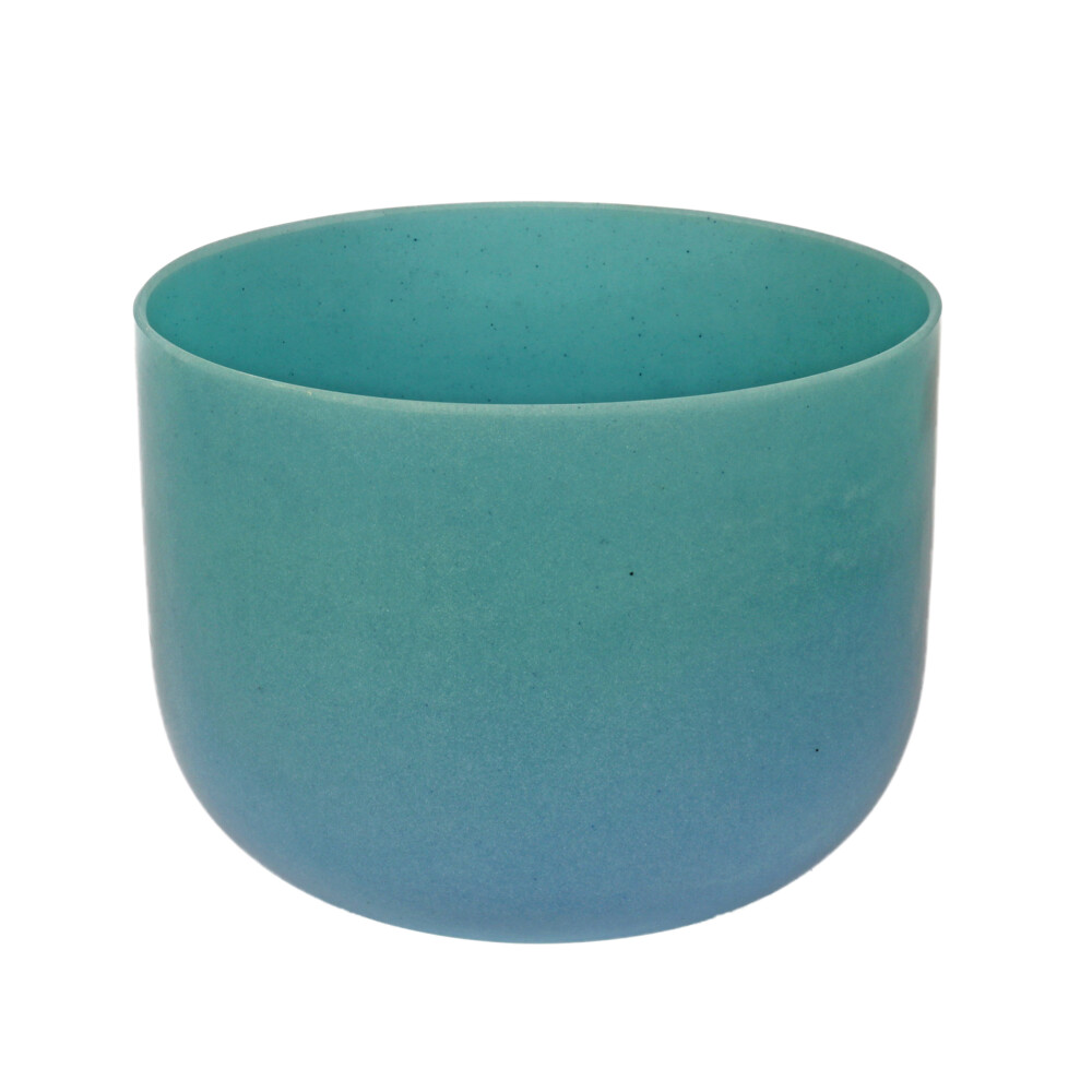 Image 2 for 10" Gem Infused Quartz Singing Bowl Note D Perfect Turquoise C01