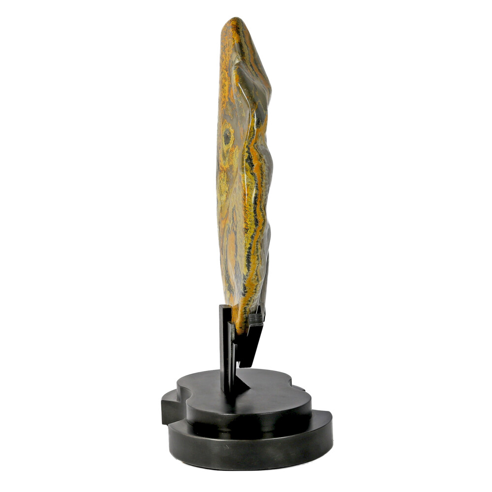 <span></span><span style="font-family: "EB Garamond";">Bumblebee Jasper Polished In Custom Art Deco Stand -2 Tone</span> Bumblebee Jasper Polished In Custom Art Deco Stand -2 Tone