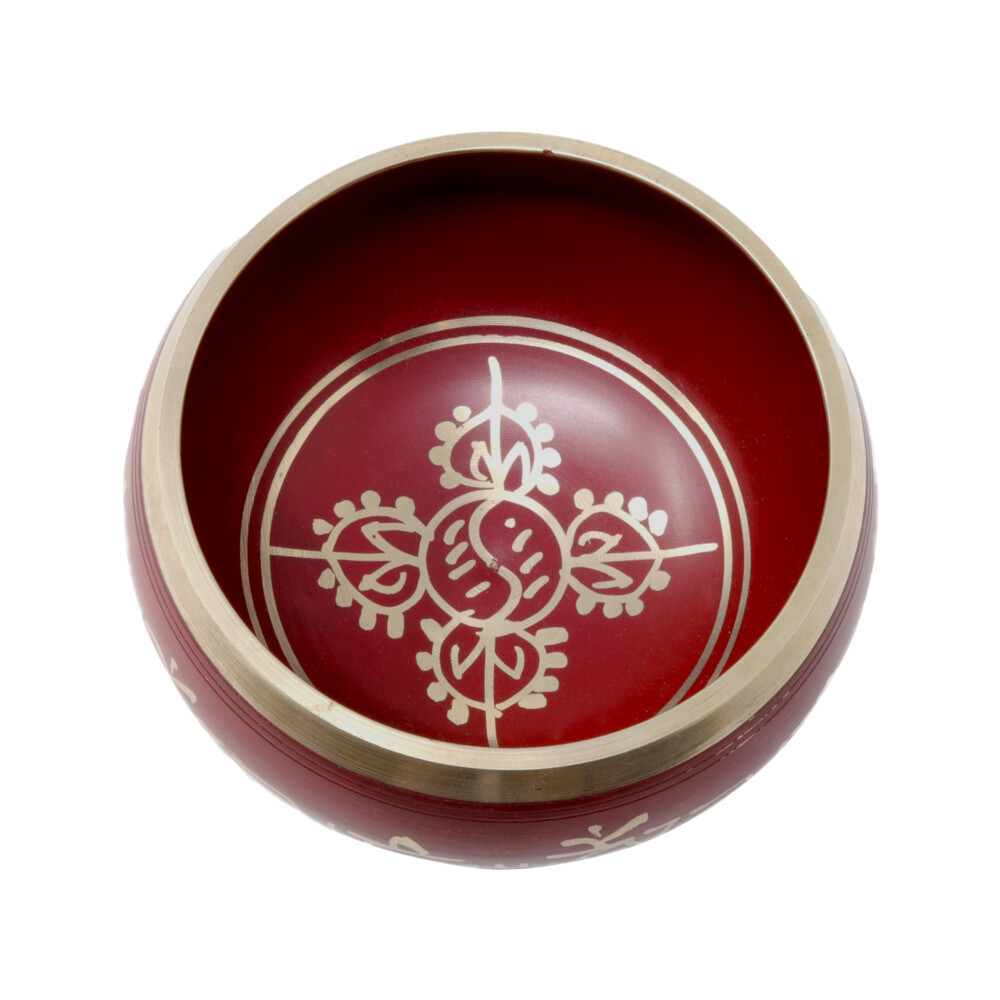 Image 2 for Brass Singing Bowl -Red