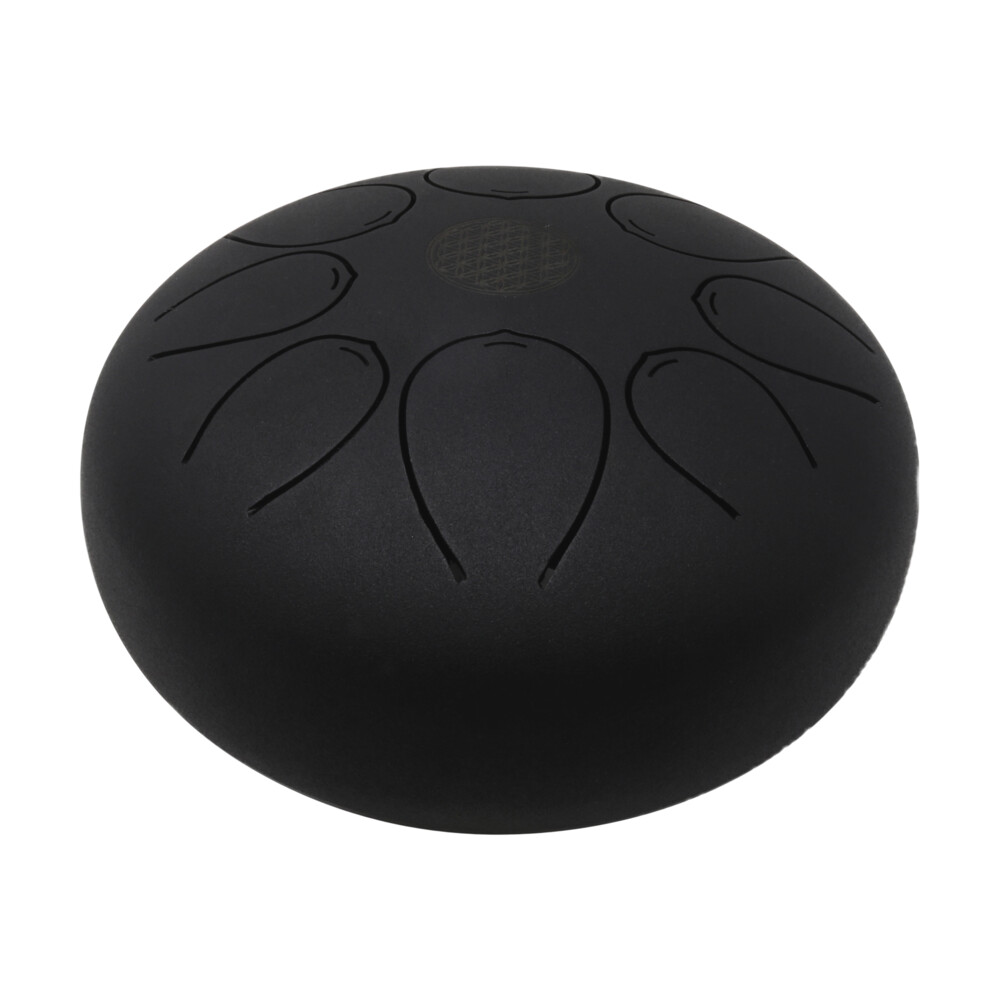 <div style="color: rgb(0, 0, 0); font-family: "EB Garamond"; white-space: pre-wrap; position: initial; margin: initial;"><font style="font-family: "EB Garamond";" size="4">This tongue drum is striking black color with a subtle matte finish. Burnished into the center is a symbol called the flower of life. This is a perfect piece for your meditation space or living room. </font></div><div style="color: rgb(0, 0, 0); font-family: "EB Garamond"; white-space: pre-wrap; position: initial; margin: initial;"><font style="font-family: "EB Garamond";" size="4">Where did they come from?</font></div><div style="color: rgb(0, 0, 0); font-family: "EB Garamond"; white-space: pre-wrap; position: initial; margin: initial;"><font style="font-family: "EB Garamond";" size="4">A form of tongue drums has been around for a very long time if considering the wooden versions created by the Aztecs known as log drum or tone drums. Another similar instrument is the Slit Drum of African origin. These were the early predecessors to the modern-day steel tongue drums. A steel tongue drum is a percussion instrument invented by Dennis Hayena in 2007. Created from a propane gas tank, the original steel tongue drum was called Hank Drum. This was inspired by the original Hang handpan, and the gas tank from which it was created. Dennis Havlena invented what we now know as the steel tongue drum, following inspiration from other creators.</font></div><div style="color: rgb(0, 0, 0); font-family: "EB Garamond"; white-space: pre-wrap; position: initial; margin: initial;"><font style="font-family: "EB Garamond";" size="4">Are they hard to play?</font></div><div style="color: rgb(0, 0, 0); font-family: "EB Garamond"; white-space: pre-wrap; position: initial; margin: initial;"><font style="font-family: "EB Garamond";" size="4">One of the great things about this invention is it does not require any particular skill to play it. Anyone who wants an easy to play intuitive instrument can learn to play a tongue drum. You do not need a musical background to get all the benefits from playing. There is no right or wrong way to play the tongue drum, just pick up your mallets and start by hitting the inside of the cutouts. The cutouts are in the shape of a tongue, hence the name, Tongue Drum. Almost immediately, you will feel your self getting sucked into the music and start to feel relaxed. Your mind goes into a meditative state where you can tune the world out for a while. You can also play with your fingers however, that takes a little more practice and some calluses. We carry finger sticks to save your hands from building up calluses. If you want to sound more enhanced, then stick with the mallets. They help in producing proper vibrations from the drum and musical scales.</font></div><div style="color: rgb(0, 0, 0); font-family: "EB Garamond"; white-space: pre-wrap; position: initial; margin: initial;"><font style="font-family: "EB Garamond";" size="4">Flower of life- </font></div><div style="color: rgb(0, 0, 0); font-family: "EB Garamond"; white-space: pre-wrap; position: initial; margin: initial;"><font style="font-family: "EB Garamond";" size="4">The meaning behind the flower of life symbol is that it is believed to represent the cycle of creation. It depicts how all life comes from on singular source, represented by the circle in the center of the pattern. There is believed to be a secret symbol hidden within the flower of life symbol, which is said to hold the most significant and sacred patterns of the universe. It is believed to be a sort of blueprint for all life, with the fundamental patterns for everything from atoms to planets and everything in between.</font></div><div style="color: rgb(0, 0, 0); font-family: "EB Garamond"; white-space: pre-wrap; position: initial; margin: initial;"><font style="font-family: "EB Garamond";" size="4">What is included? </font></div><div style="color: rgb(0, 0, 0); font-family: "EB Garamond"; white-space: pre-wrap; position: initial; margin: initial;"><font style="font-family: "EB Garamond";" size="4">You get the steel tongue drum, mallets, and a multi colored backpack/ bag to protect your investment and safely enjoy your drum anywhere. </font></div> 20cm Pentatonic Steel Singing Drum -Black Matte