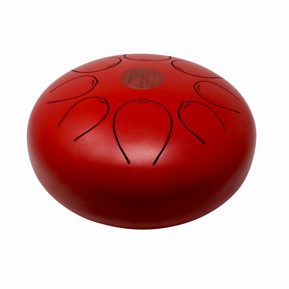 Image 2 for 25cm Pentatonic Steel Singing Drum -Red